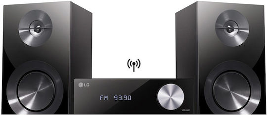 LG Ηχοσύστημα 2.0 CM2460 CM2460 100W με CD / Digital Media Player, WiFi και Bluetooth Μαύρο