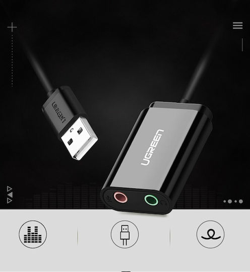 Ugreen US205 External USB 2.0 Sound Card