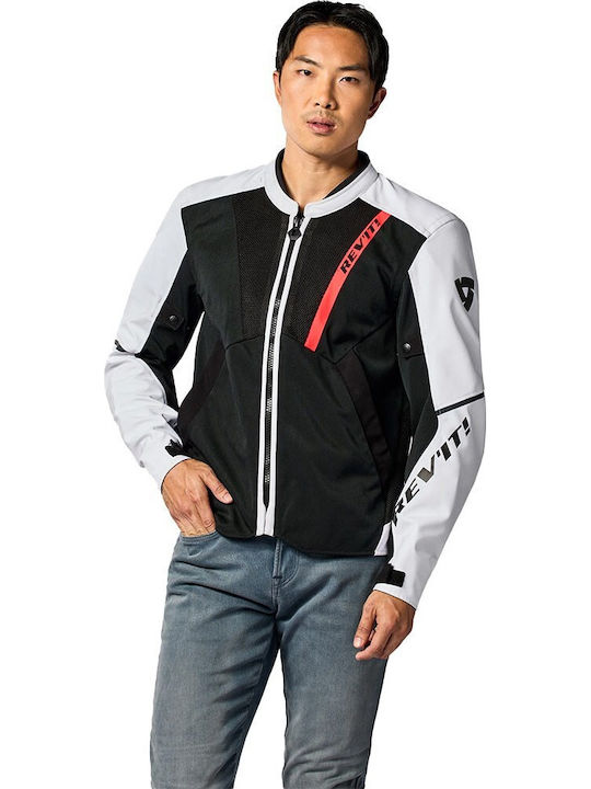 Rev'IT GT-R 4 Air Καλοκαιρινό Ανδρικό Μπουφάν Μηχανής Softshell Silver/Black