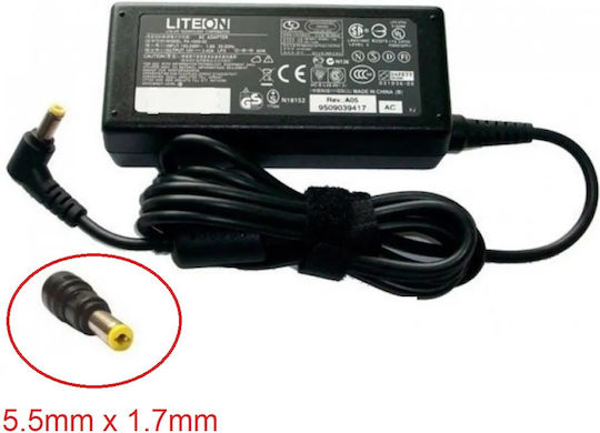 Зарядно за лаптоп 65W 19V 3.42Спецификация за Acer с Отделяем Кабел за Захранване