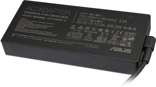 Asus Зарядно Устройство За Лаптоп 240W 20V 12A За Asus Със Свалящ Се Кабел За Захранване