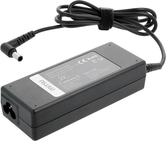 Mitsu Φορτιστής Laptop 90W 19.5V 4.7A για Sony με Αποσπώμενο Καλώδιο Τροφοδοσίας
