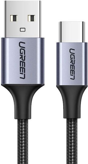 Ugreen US288 Braided USB 2.0 Cable USB-C male - USB-A Μαύρο 2m 60128