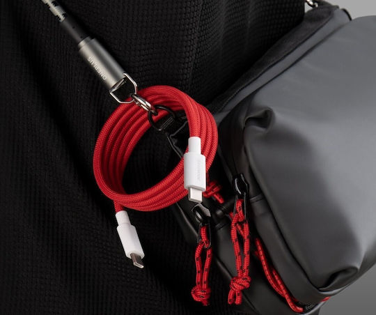 OnePlus Charge Magnetic USB 2.0 Cable USB-C male - USB-C 100W Κόκκινο 1.2m 5461100660
