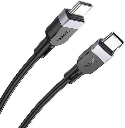 Hoco X109 Energy USB 3.2 Кабел USB-C Мъжки - USB-C 60W Черен 1м GER-HC-X109TC1M-BK