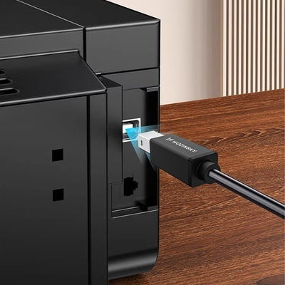 Wozinsky Regular USB 2.0 Cablu USB-C bărbătesc - USB-B Negru 2m