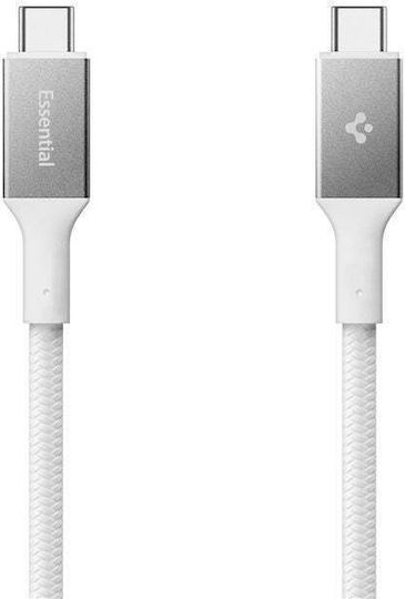 Spigen USB 4 Video Cable USB-C male - USB-C 240W PD Λευκό 1.5m ACA10422