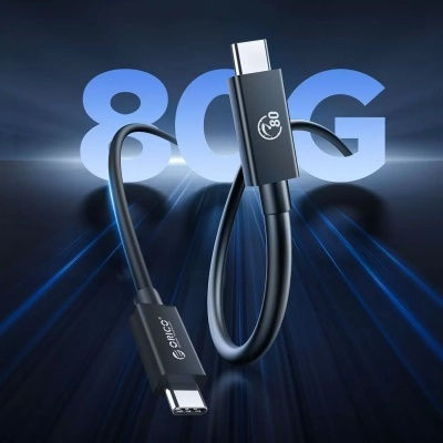 Orico USB 4 Video Cable USB-C male - USB-C 240W PD Μαύρο 1m