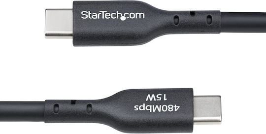 StarTech USB 2.0 Cable USB-C male - USB-A Μαύρο 4m USB2AC4MBKE