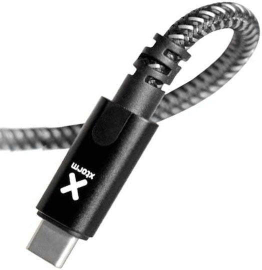 Xtorm CX2071 Braided USB 2.0 Cable USB-C male - USB-C PD Μαύρο 1m
