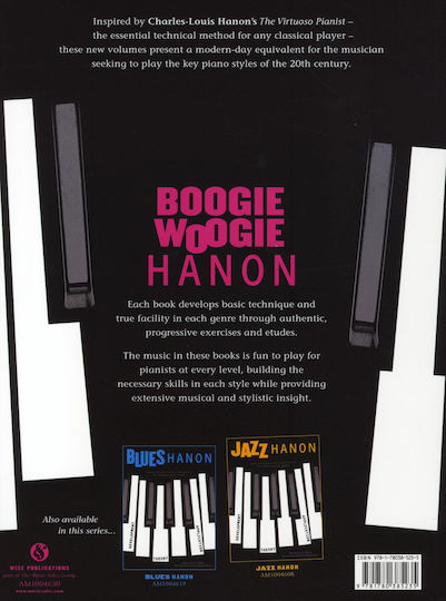 Music Sales Boogie Woogie Hanon Learning Method for Harmonium / Piano