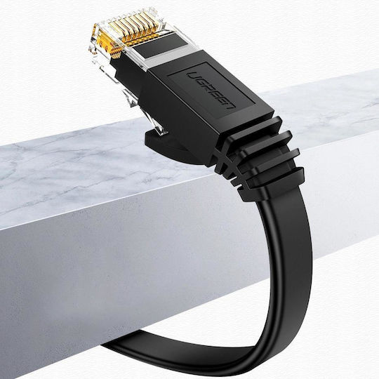 Ugreen Flat U/UTP Cat.6 (Gigabit) Network Cable Ethernet 2m Black