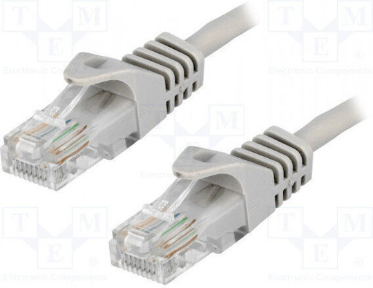 LogiLink U/UTP Cat.5 (100Mbps) Καλώδιο Δικτύου Ethernet 15m Γκρι
