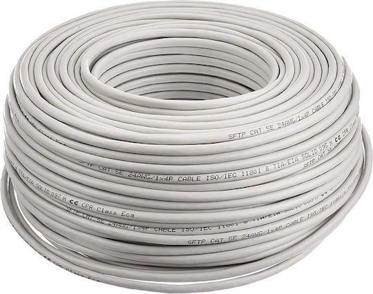 LogiLink SF/UTP Cat.5e (Gigabit) Καλώδιο Δικτύου Ethernet χωρίς ακροδέκτες 305m Λευκό