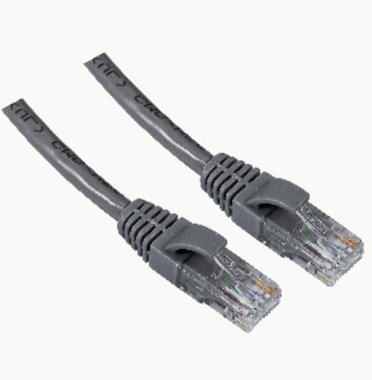 Aculine U/UTP Cat.5 (100Mbps) Network Cable Ethernet 1m Gray