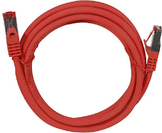 LogiLink S/FTP Cat.6 Gigabit Ethernet Network Cable 0.25m Red