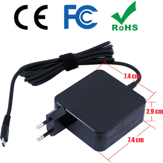 USB-C Laptop Charger 18W 3A for Huawei with Detachable Power Cable Bulk (ADL-65A1)
