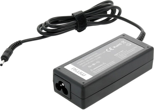 Mitsu Laptop Charger 60W 19V 3.16A for Samsung with Detachable Power Cable