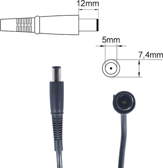 Compaq Laptop Charger 65W 18.5V 3.33A for HP without Power Cable