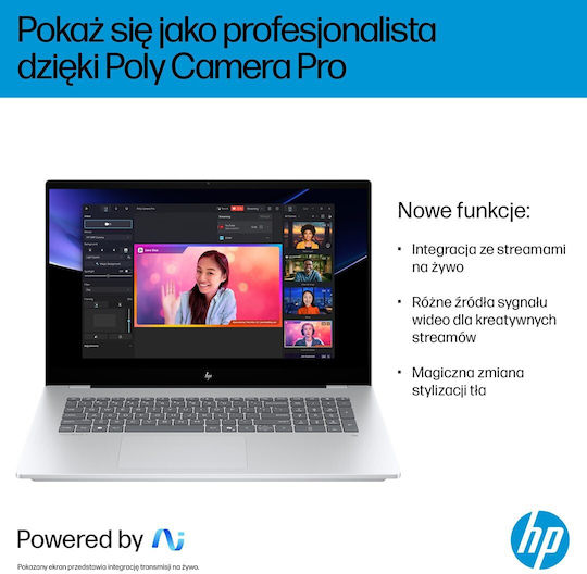 HP OmniBook 7 Next Gen AI 17-DC0073CL 17.3" IPS FHD (Ultra 7-258V/32GB/1.0TB SSD/GeForce RTX 4050/W11 Home) (US Keyboard)