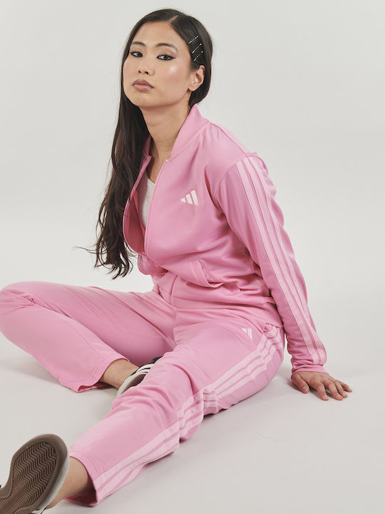 Essentials 3-Stripes Damen Jogginghosen Rosa