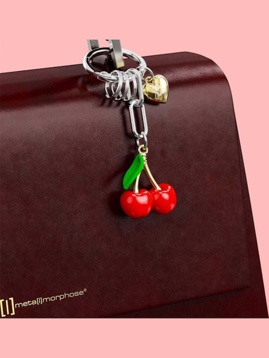 Metalmorphose Mtm406-01 Keychain Keyholder Foodie Nature Collection Cherry Heart