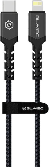 Blavec Braided la Cablu Lightning 20W Negru 1m
