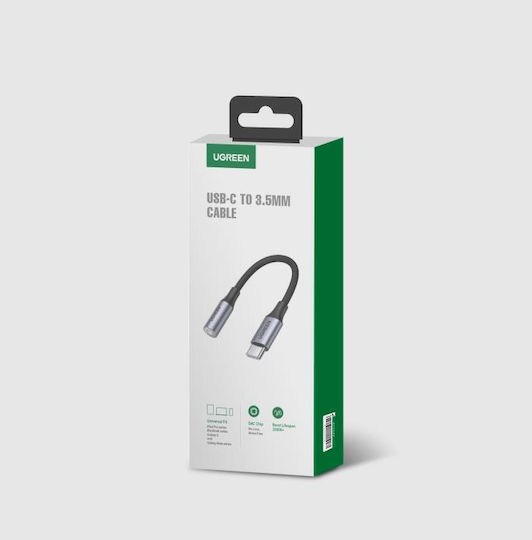 Ugreen Converter USB-C male to 3.5mm female Gray 1pcs 80154