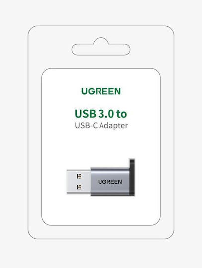 Ugreen Конвертор USB-A мъжки към USB-C женски Черен 1бр 50533