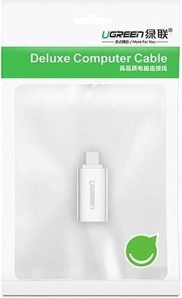 Ugreen Μετατροπέας USB-C male σε USB-A female Λευκό 1τμχ 30155