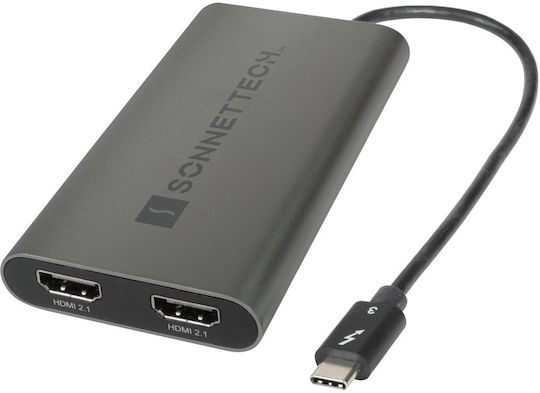 Προσαρμογέας Av Sonnet Thunderbolt Dual 4k Hdmi 2.1 Adapter