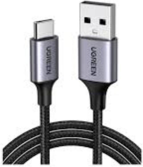 Ugreen US288 Braided USB 2.0 Cable USB-C male - USB-A 18W Μαύρο 3m 60408