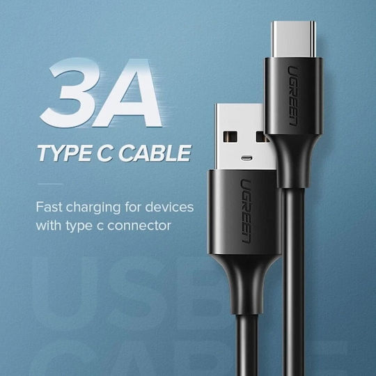 Ugreen Us287 USB 2.0 Cable USB-C male - USB-A 60W PD Μαύρο 1m 60116