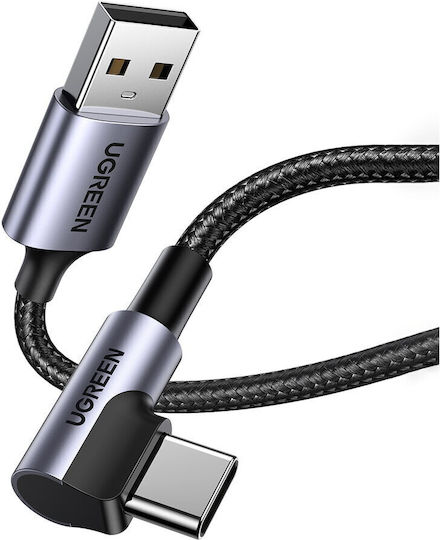 Ugreen US284 Braided USB 2.0 Cable USB-C male - USB-A 18W Μαύρο 3m 70255
