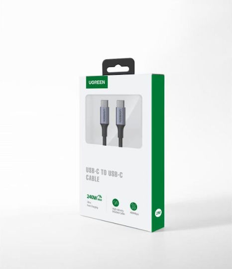 Ugreen USB 2.0 Cable USB-C male - USB-C 240W PD Γκρι 2m 90440