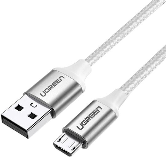 Ugreen Us288 Braided USB 2.0 Cable USB-C Male - USB-A PD Gray 1m 60131