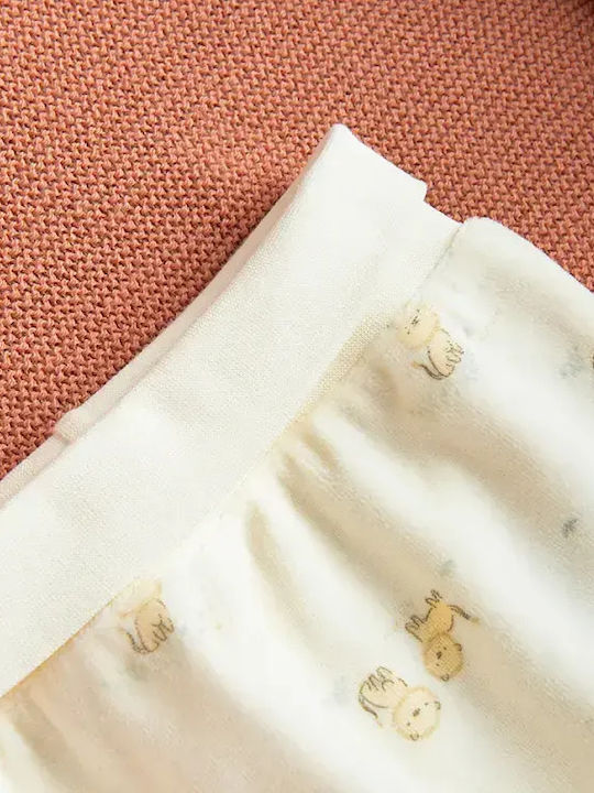 Cool Club Set Baby Bodysuit with Pants Beige 3 Pieces