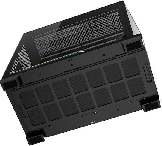 Modecom Volcano Stellar Plus Gaming Midi Tower Κουτί Υπολογιστή με Πλαϊνό Παράθυρο Μαύρο
