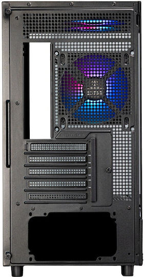 Silverstone Lucid 04 Gaming Micro Tower Κουτί Υπολογιστή με Πλαϊνό Παράθυρο Μαύρο
