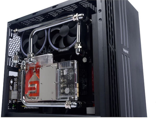Segotep Fenix NF Gaming Midi-Turm Computergehäuse mit Seitenfenster Schwarz