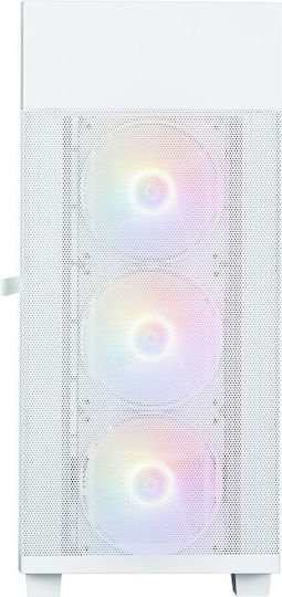 Zalman S5 Neo Gaming Midi Tower Κουτί Υπολογιστή με Πλαϊνό Παράθυρο Λευκό