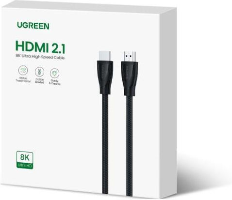 Ugreen HD140 HDMI 2.1 Ultra High Speed 48Gbps 4K 120Hz HDR VRR Cable HDMI Male - HDMI Male 5m Black