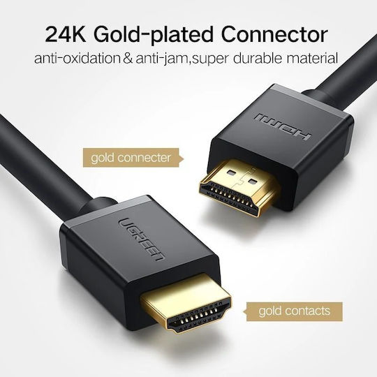 Ugreen HDMI 1.4 High Speed 1080p 120Hz Cable HDMI Male - HDMI Male 0.5m Black
