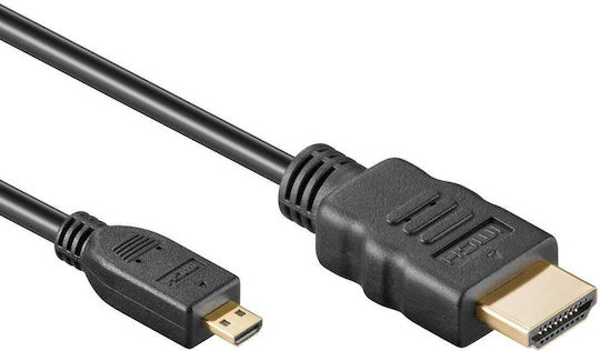 Hdmi Cable Micro Hdmi 4k@60hz Gold Plated Connectors 1m Premiumcord Kphdmad1