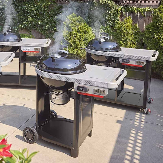 Weber Performer Deluxe Ψησταριά Κάρβουνου Kettle με Καπάκι 57x57εκ.