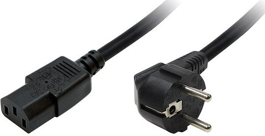 LogiLink Schuko - IEC C13 Cable 1.8m Μαύρο CP090