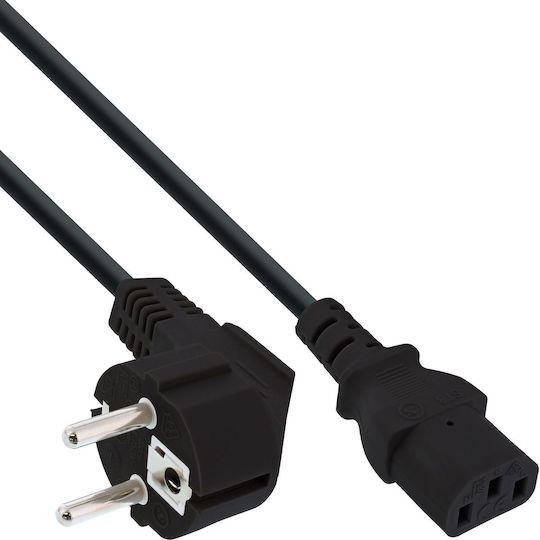 InLine Schuko - IEC C13 Cable 7m Μαύρο 16655L
