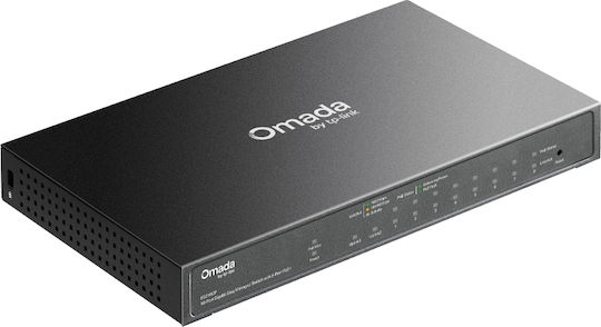 TP-LINK Omada ES210GP Combo v1 Verwaltet L2 PoE+ Switch mit 9 Ports Gigabit (1Gbps) Ethernet und 1 SFP Port