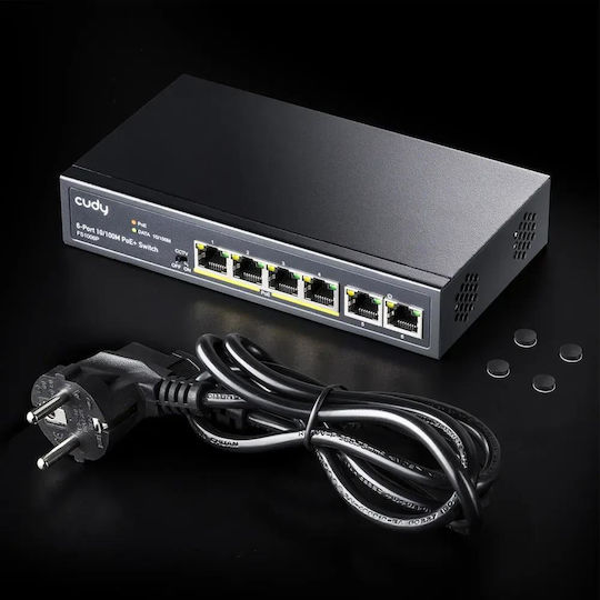 Cudy FS1006P v1 Unverwaltet L2 PoE+ Switch mit 6 Ports Ethernet