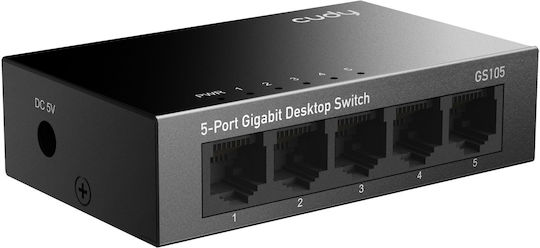 Cudy GS105 Unmanaged L2 Switch with 5 Gigabit (1Gbps) Ethernet Ports